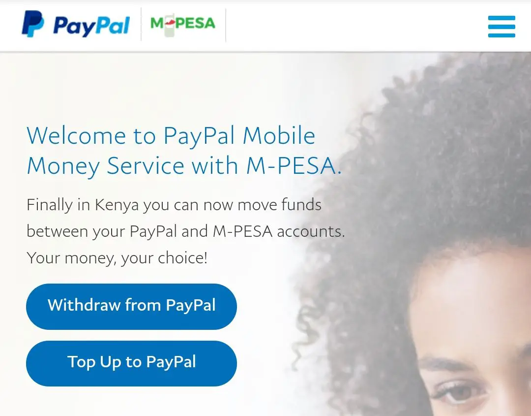 withdraw or top up to paypal