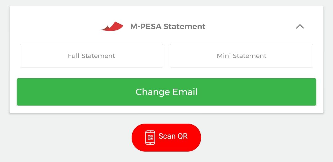 my safaricom app change mpesa statement email address
