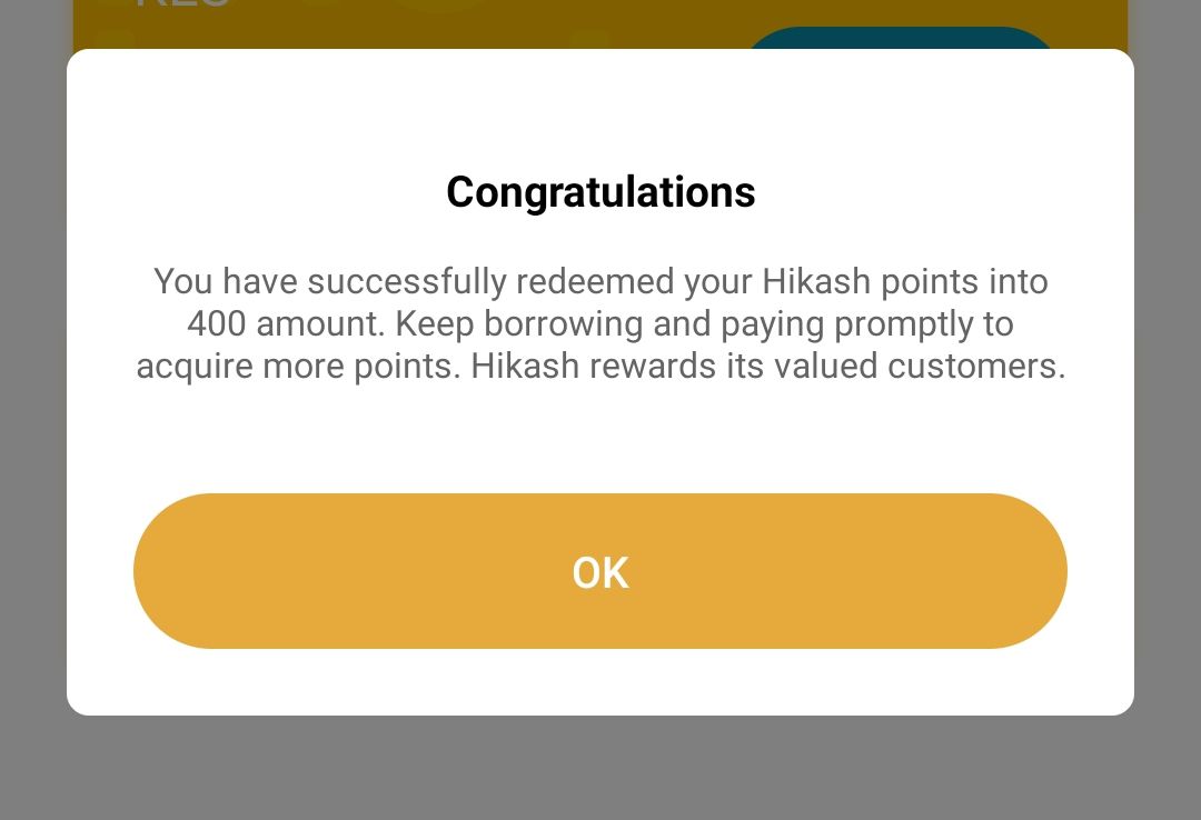 mokash cash points redeem screenshot