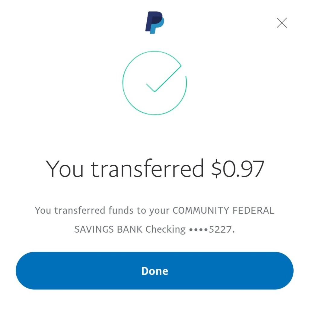 Transfer Paypal funds To Paypal Account2